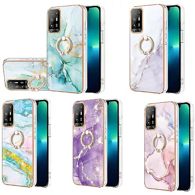 Bling Marble Ring Stand Phone Case For Oppo A74 A54 A79 A98 A78 A58 Reno 10 5G • $17.99