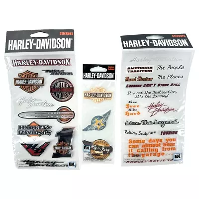 EK Success Harley-Davidson Motorcycles Scrapbooking Stickers - Lot Of 3 Packages • $13.05