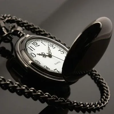 £10.31 • Buy Vintage Quartz Pocket Watch W/ Chain 1920's Classic Style Birthday Xmas Gift