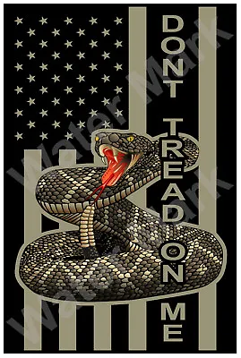$3 • Buy Don't Tread On Me Vinyl Sticker Decal 2nd Amendment, Gun Rights, NRA, USA Flag