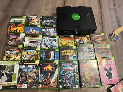 Microsoft Original Xbox  Gaming Console With 24 Games • $250