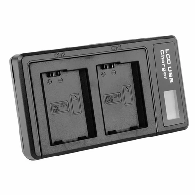 $9.99 • Buy NP-FW50 Dual Battery Charger For Sony A7 A7II A7R A7S A6000 A6300 A6500 A5100