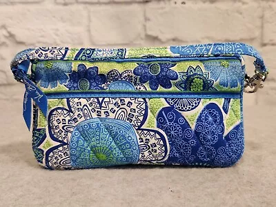 Vera Bradley Wristlet Wallet Doodle Daisy Floral Paisley • $16.88