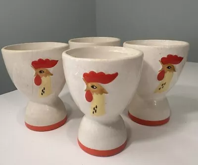 Set Of 4 Vintage Holt Howard 1961 Rooster Egg Cups • $30