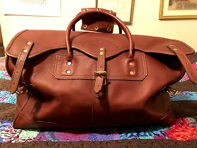 JW Hulme Leather Duffle Bag • $499