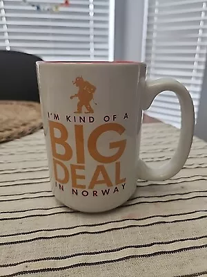 I'm Kind Of A Big Deal In Norway Disney Epcot Mug Rare Never Used • $26.99