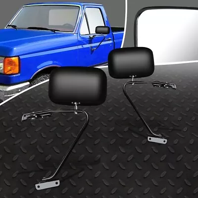 For 80-97 Bronco Ii F100 F150 F250 F350 Ranger Black Rear View Side Door Mirrors • $64.39