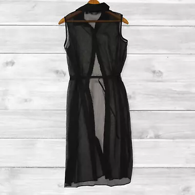 G By Giuliana Women's Black Sheer Tunic Coverup- Size S • $18.90
