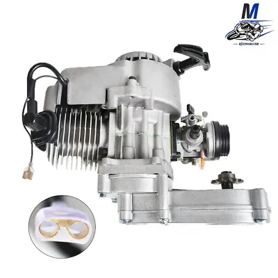 49CC 2 Stroke Complete Engine Motor With Gear Box For Mini Dirt Bike ATV Scooter • $58.92