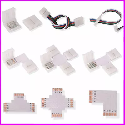 5pin RGBW RGBWW 5050 LED Strip Light Connector Adapter Cable PCB Clip Solderless • $2.29