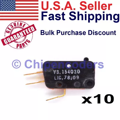 10 Pcs Micro Switch Arcade Gaming Cherry Master Video Poker 8 Liner Mame Machine • $5.89