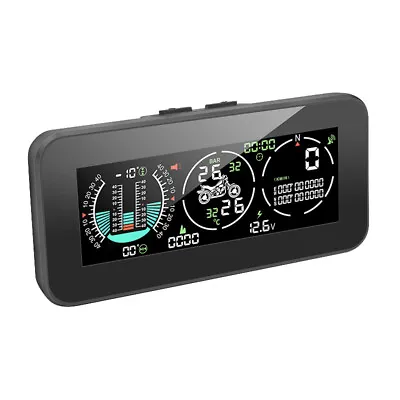 $89.99 • Buy 3 IN 1 Motorcycle LCD Digital HUD GPS Speedometer Tachometer Slope Meter TPMS