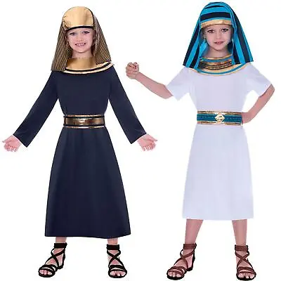 Kids Ancient Egyptian Pharaoh Boys King Historical Book Day Fancy Dress Costume • £11.54