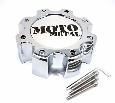 Moto Metal Chrome Center Cap 6.75 OD Bolt-On Closed-End For 8Lug MO961 845L172R • $24