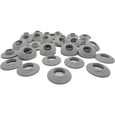 20 Grey Plastic Snap Eyelets 12mm Washer Sealed For Tarpaulin & Groundsheets • £5.60