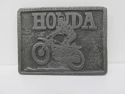 Vintage Honda Motocross Motorcycle Belt Buckle • $14.99