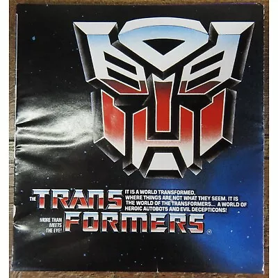 Transformers Original G1 1985 Insert Catalog Check List Booklet #1 • $9.99