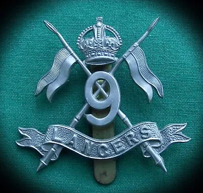 The 9th Queen's Royal Lancers 100% Genuine British Military Army Cap Badge.. • £27.99