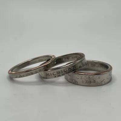 State Quarter Ring (Made With Actual Quarter) Handmade Band • $14.99