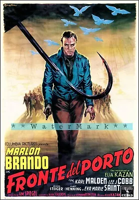 On The Waterfront 1954 Marlon Brando Vintage Poster Print Classic Retro Film • $21.58