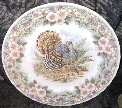 QUEEN’S Myott Factory Thanksgiving 10  TURKEY Dinner Plate  • $11.99