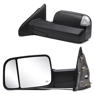 Pair Towing Mirrors Fits 2004-2008 Dodge Ram 2500 3500 Power Heated Turn Signal • $127.45