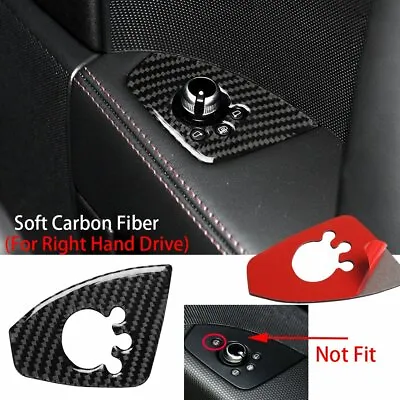 Carbon Fiber Door Switch Button Cover For Audi TT 8N 8J MK123 TTRS 2008-2014 RHD • $20.99
