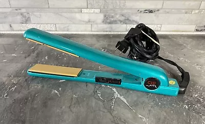 Chi Air 1  Ceramic Flat Iron Hair Straightener Teal CA1014 Tested & Works  • $21