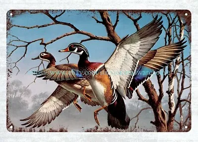 Garage Wall Art 1974 Federal Waterfowl Stamp Print By David Maass Metal Tin Sign • $18.88