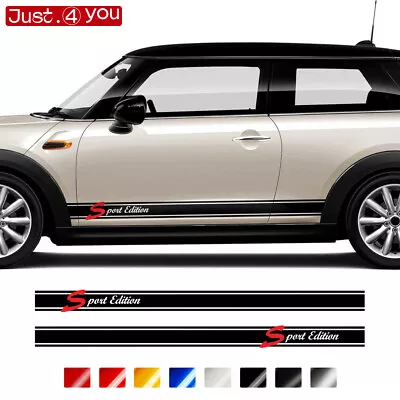 Sport Edition Door Side Stripes Decals Stickers For MINI Cooper F55 F56 F60 R56 • $25.85