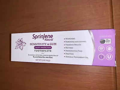 Sprinjene Toothpaste Sensitive Teeth & Gum With Fluoride Cavity Protection 5/25 • $8.10