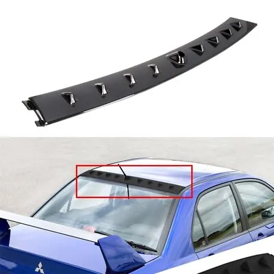 For 03-07 Lancer EVO 8 9 Vortex Generator Shark Fin Spoiler Roof Wing Black ABS • $35.69