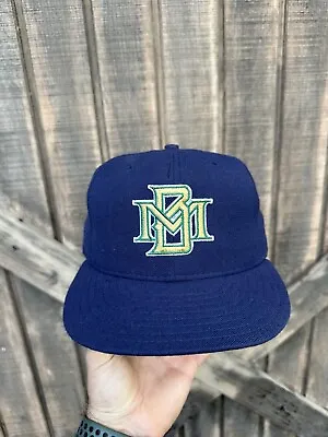 Vintage New Era Pro Model Milwaukee Brewers Fitted Diamond Collection Hat 7 1/8 • $14.99