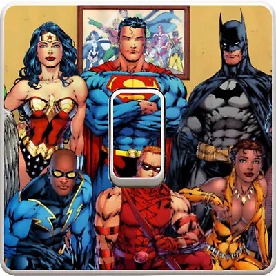 £1.99 • Buy Dc Comic Heroes Marvel Light Switch Vinyl Sticker Decal For Kids Bedroom #54