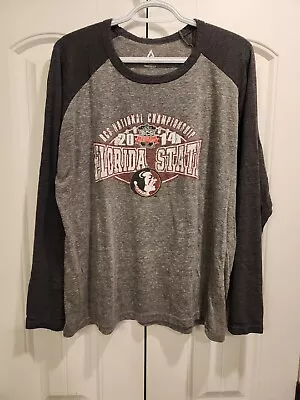 Men's Xl 2014 Florida State Seminols Bcs Champions Over Auburn Long Sleeve Vizio • $19.88