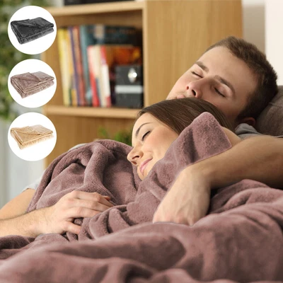 £33.99 • Buy Electric Heated Throw Over Under Blanket Fleece Washable Warm Mattress Blankets