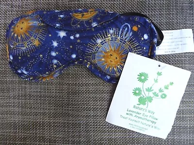 Nature's Way Lavender Weighted Eye Mask Pillow Microwavable Rice Pack Hot/Cold • $8