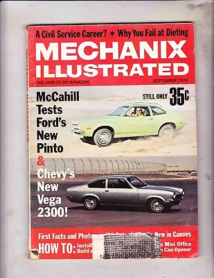 Mechanix Illustrated  Magazine-----september 1970 • $9.99