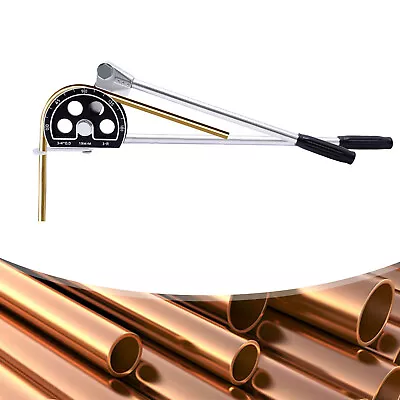 3/4  Tube Bender Manual 0~180° Copper Ratchet Type Pipe Bender Bending Tool 19mm • $59.85