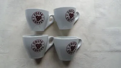 £9.99 • Buy Set Of 4 Espresso Costa Coffee Cups (lot 4)