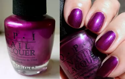 OPI SUZI & THE 7 DUSSELDORFS 2012 Germany Shimmery Metallic Purple Nail Polish • $17.99