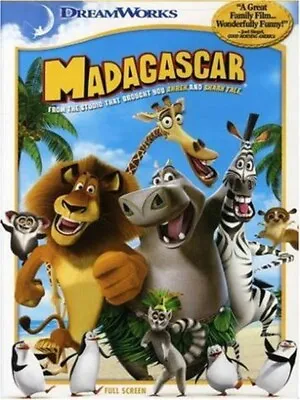 Madagascar W Ben Stiller (FS DVD)- You Can CHOOSE WITH OR WITHOUT A CASE • $1.99