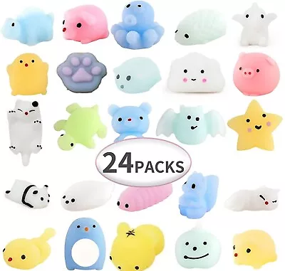 Squishy Mini Mochi Rising Fidget Hand Toy Toys Party Favors For Kids  24 Pack • $8.95