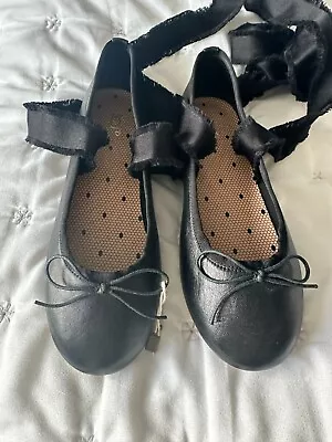 NEW Valentino Leather Ballerina Shoes Size 4 (Euro 36). • £56.09