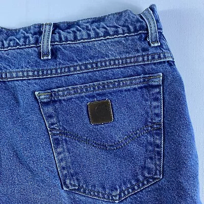 Carhartt Jeans Adult 40/30 Flannel Lined B172 Relaxed Fit Blue Denim Mens • $17.50