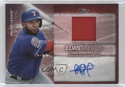 2020 Topps Update Major League Material Auto Red /25 Elvis Andrus #MLA-EA Auto • $14.92