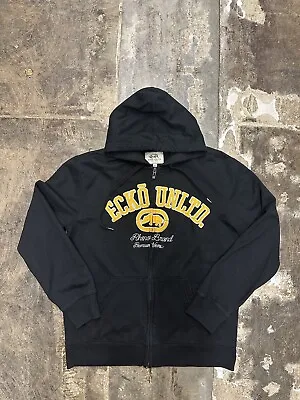 Ekco Unlimited Black Zip Up Hoodie Size L • $24.99