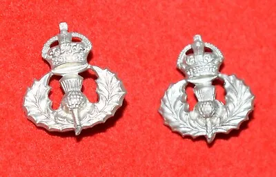 British Army. Queen's Own Cameron Highlanders Genuine OR’s Collar Badges • £25