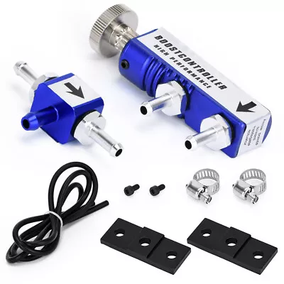 Manual Turbocharger Boost Controller Control 1-30psi With Blue Vacuum Hose • $25.99