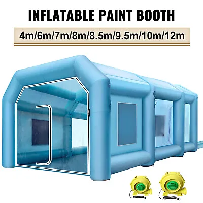 VEVOR Inflatable Spray Booth Car Paint Tent W/Filter System & 2Blowers 11 Sizes • $639.99